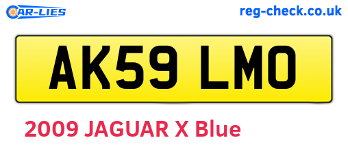 AK59LMO are the vehicle registration plates.