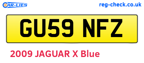GU59NFZ are the vehicle registration plates.