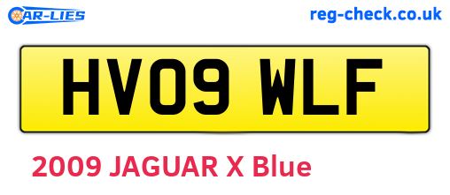HV09WLF are the vehicle registration plates.