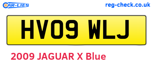 HV09WLJ are the vehicle registration plates.