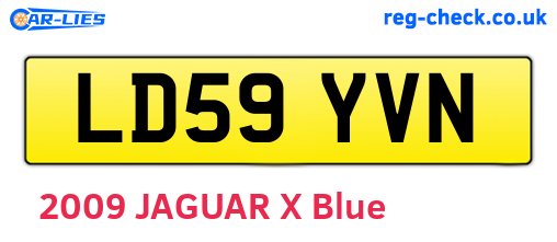 LD59YVN are the vehicle registration plates.
