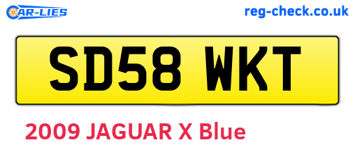 SD58WKT are the vehicle registration plates.