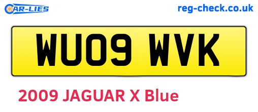 WU09WVK are the vehicle registration plates.