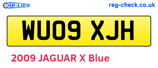 WU09XJH are the vehicle registration plates.