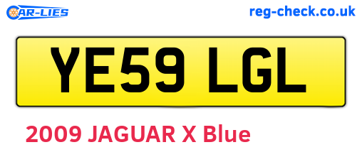 YE59LGL are the vehicle registration plates.