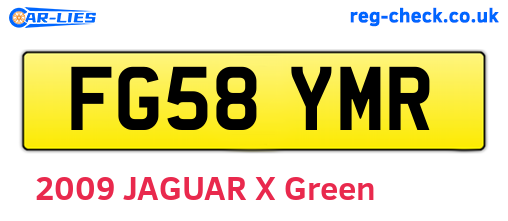 FG58YMR are the vehicle registration plates.