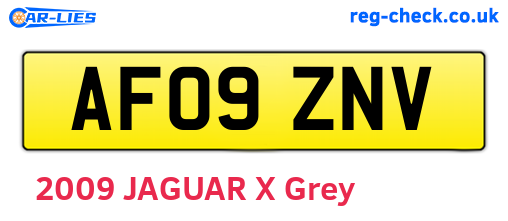 AF09ZNV are the vehicle registration plates.