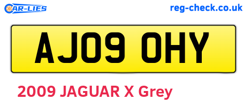 AJ09OHY are the vehicle registration plates.