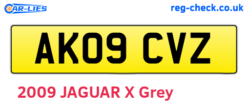 AK09CVZ are the vehicle registration plates.