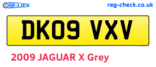 DK09VXV are the vehicle registration plates.