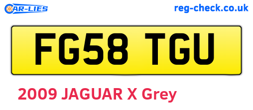 FG58TGU are the vehicle registration plates.
