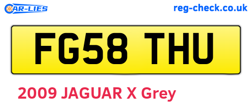 FG58THU are the vehicle registration plates.