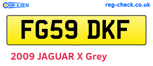 FG59DKF are the vehicle registration plates.