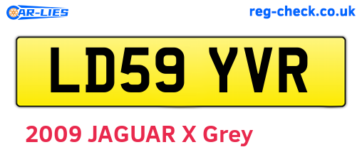 LD59YVR are the vehicle registration plates.