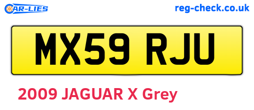 MX59RJU are the vehicle registration plates.