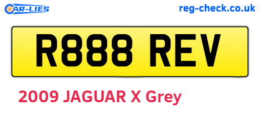 R888REV are the vehicle registration plates.