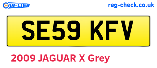 SE59KFV are the vehicle registration plates.
