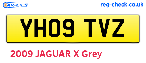 YH09TVZ are the vehicle registration plates.