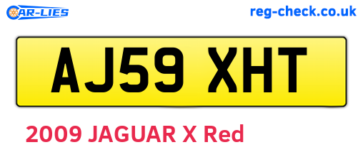 AJ59XHT are the vehicle registration plates.