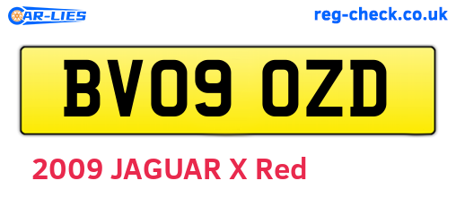BV09OZD are the vehicle registration plates.