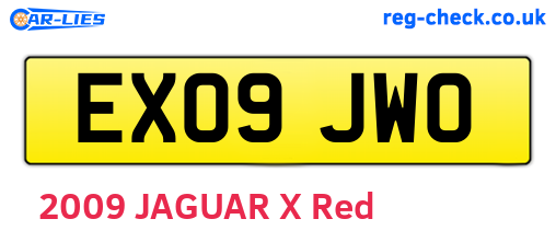 EX09JWO are the vehicle registration plates.