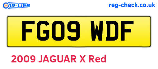 FG09WDF are the vehicle registration plates.