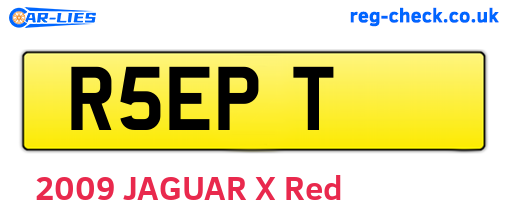 R5EPT are the vehicle registration plates.