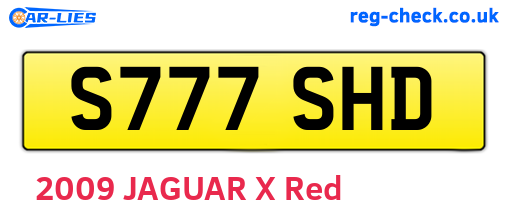 S777SHD are the vehicle registration plates.