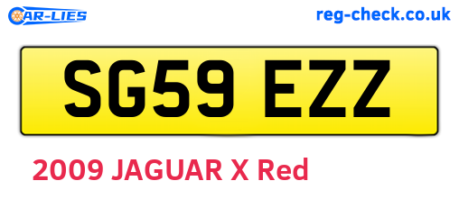 SG59EZZ are the vehicle registration plates.