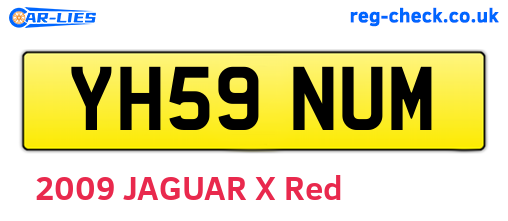 YH59NUM are the vehicle registration plates.