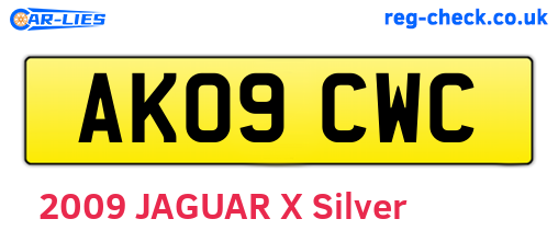 AK09CWC are the vehicle registration plates.