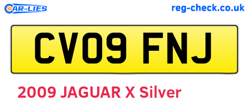 CV09FNJ are the vehicle registration plates.