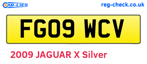 FG09WCV are the vehicle registration plates.
