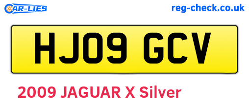 HJ09GCV are the vehicle registration plates.