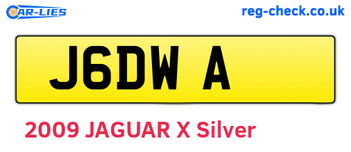J6DWA are the vehicle registration plates.