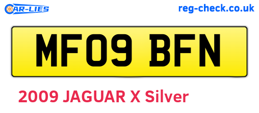 MF09BFN are the vehicle registration plates.