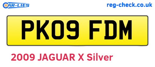 PK09FDM are the vehicle registration plates.