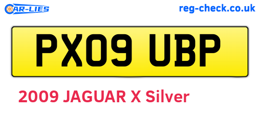 PX09UBP are the vehicle registration plates.