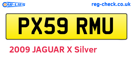 PX59RMU are the vehicle registration plates.