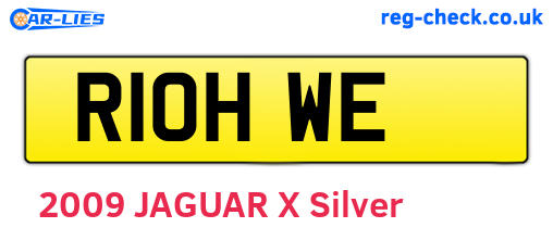 R10HWE are the vehicle registration plates.
