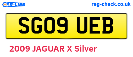 SG09UEB are the vehicle registration plates.