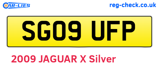 SG09UFP are the vehicle registration plates.