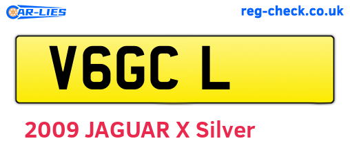 V6GCL are the vehicle registration plates.