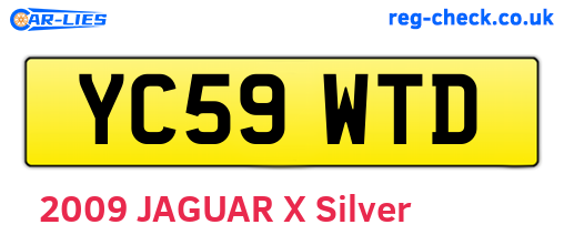 YC59WTD are the vehicle registration plates.