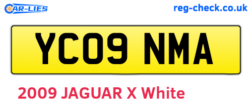 YC09NMA are the vehicle registration plates.