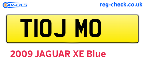 T10JMO are the vehicle registration plates.