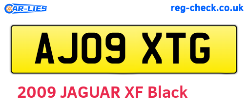 AJ09XTG are the vehicle registration plates.