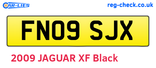 FN09SJX are the vehicle registration plates.