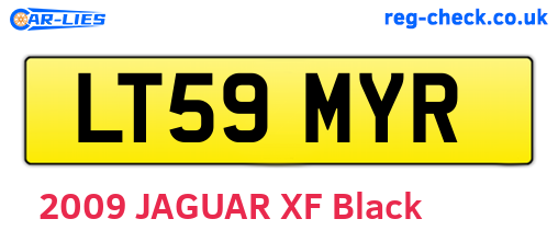 LT59MYR are the vehicle registration plates.