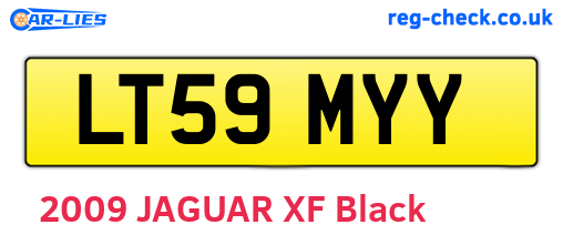LT59MYY are the vehicle registration plates.
